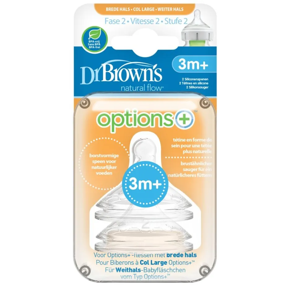 Options+ 3+M Fase 2 Spenen|Dr. Brown's Discount