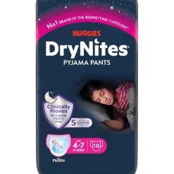 Drynites Girls 4-7 Jaar Nachtbroekjes< Pyjamabroekjes