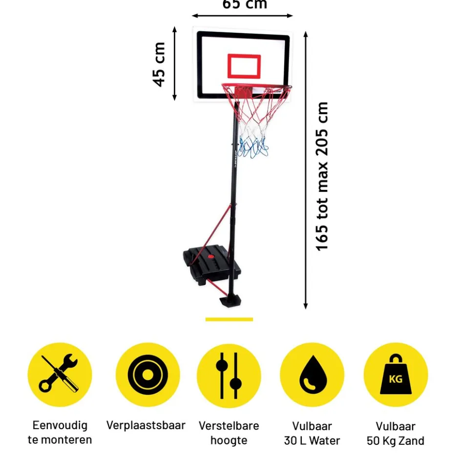 Dunlop Basketbalstandaard MEDBA6040/002< Basketbalringen