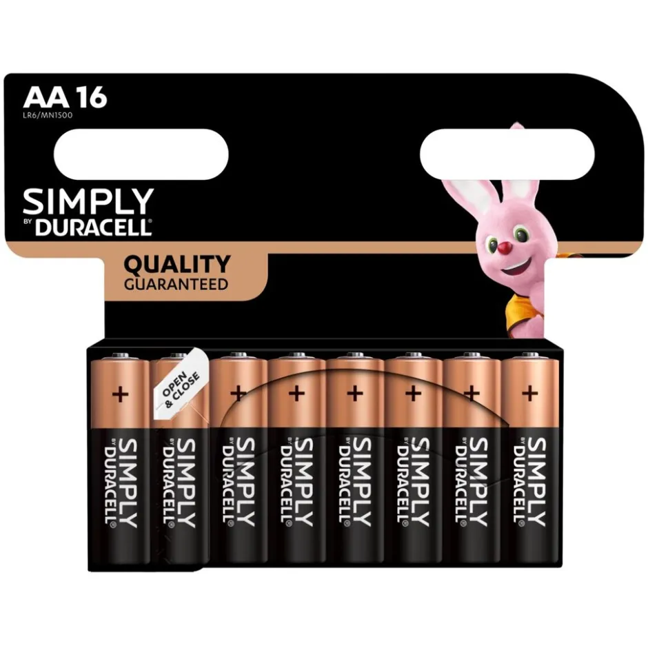 Duracell Simply AA Batterijen< Batterijen