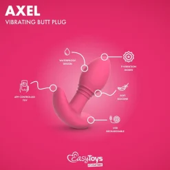 EasyConnect Vibrerende Buttplug Axel Bestuurbaar met App< Seksspeeltjes