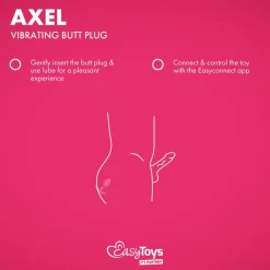 EasyConnect Vibrerende Buttplug Axel Bestuurbaar met App< Seksspeeltjes