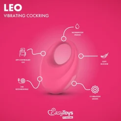 EasyConnect Vibrerende Cockring Leo Bediening met App< Seksspeeltjes