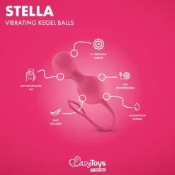 EasyConnect Vibrerende Kegel Balletjes Stella Bediening met App< Seksspeeltjes