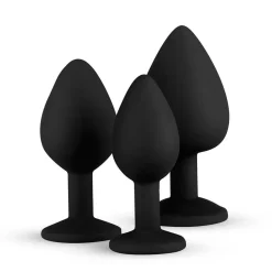 Anal Collection Siliconen Buttplugset Met Diamantjes|EasyToys Best