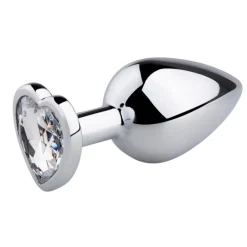 Buttplug met Zilverkleurig Hartje|EasyToys Online