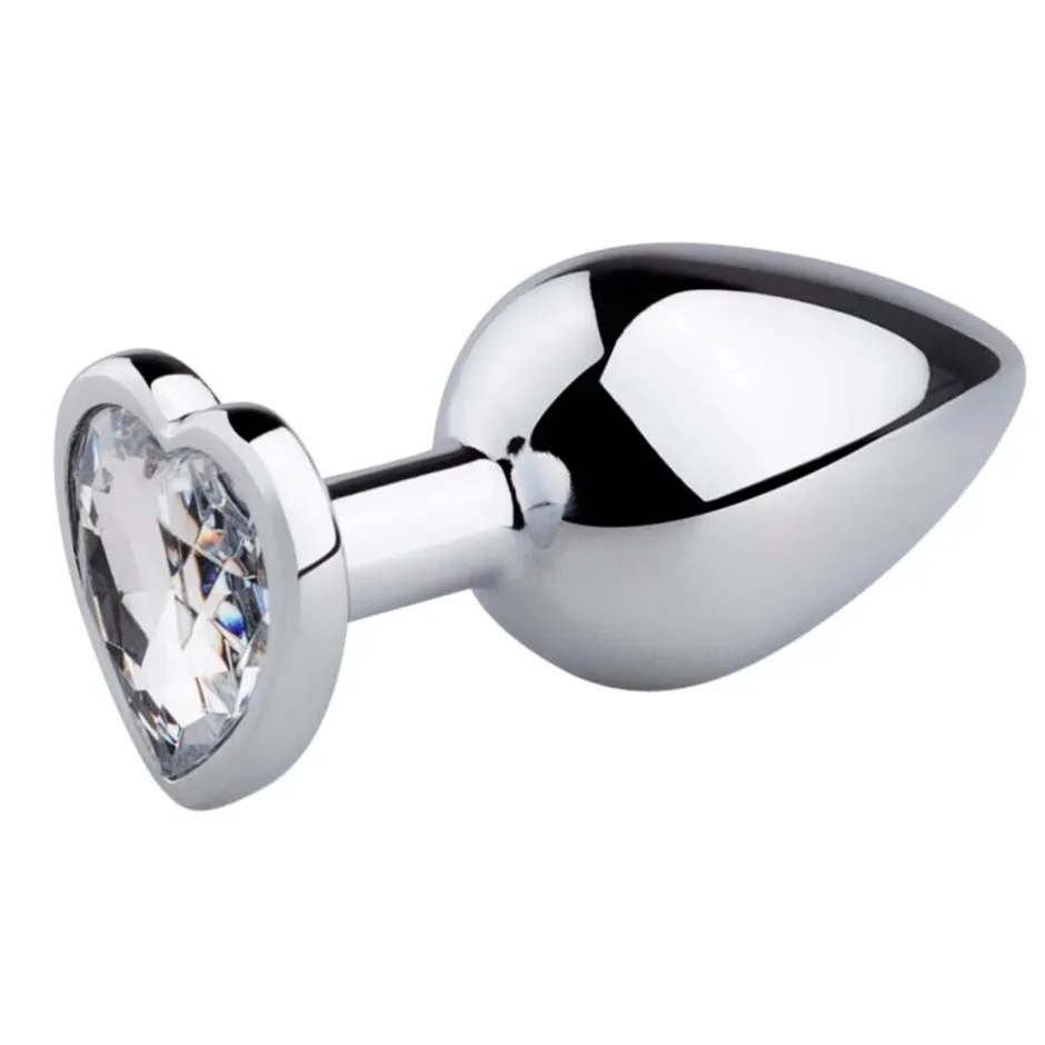 Buttplug met Zilverkleurig Hartje|EasyToys Online