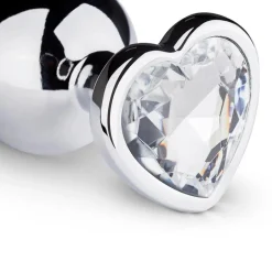 Buttplug met Zilverkleurig Hartje|EasyToys Online