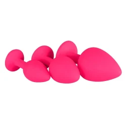 EasyToys Siliconen Buttplug Set met Diamant< Seksspeeltjes