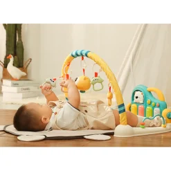 Cute Bear Groen Multifunctioneel Speelkleed met Speelboog|Eco Toys Sale