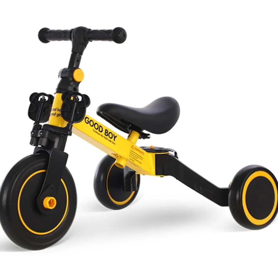 Geel 4-in-1 Loopfiets|Eco Toys Clearance