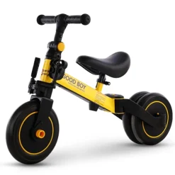 Geel 4-in-1 Loopfiets|Eco Toys Clearance