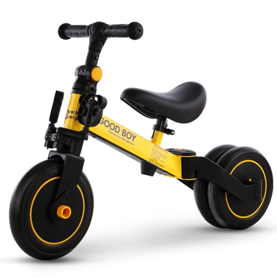 Geel 4-in-1 Loopfiets|Eco Toys Clearance