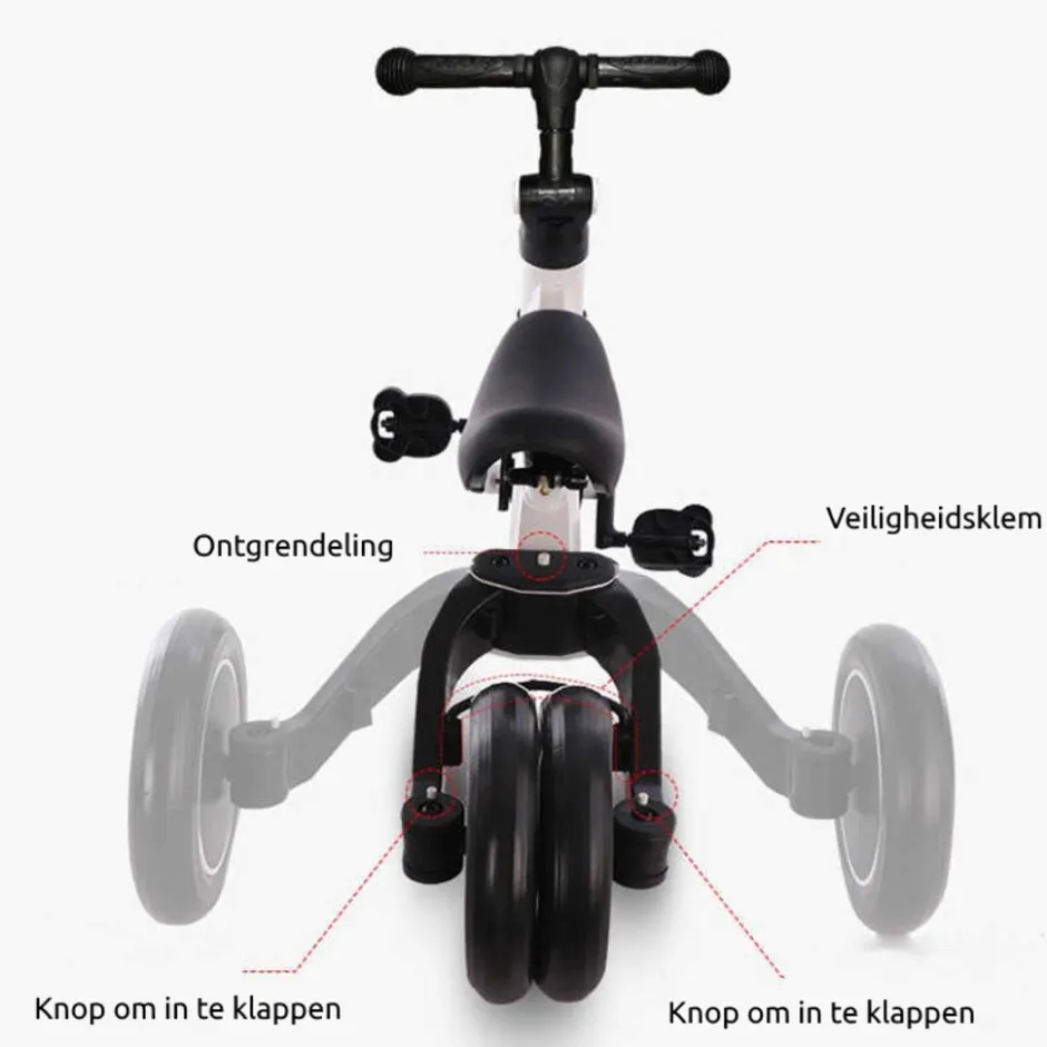 Geel 4-in-1 Loopfiets|Eco Toys Clearance