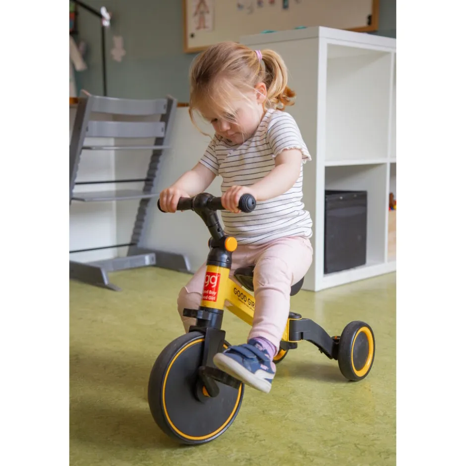Geel 4-in-1 Loopfiets|Eco Toys Clearance