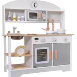 Eco Toys Grijs Moderne Houten Kinderkeuken< Houten Keukens En Winkels