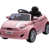 Roze Elektrische Fiat 500 Kinderauto|Eco Toys New