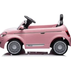 Roze Elektrische Fiat 500 Kinderauto|Eco Toys New