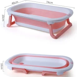 Eco Toys Roze Opvouwbaar Badje< Babybadjes