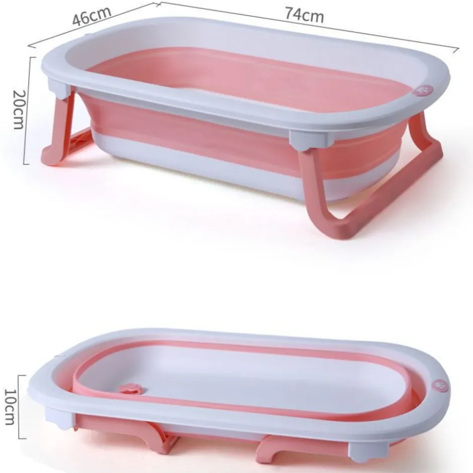 Eco Toys Roze Opvouwbaar Badje< Babybadjes