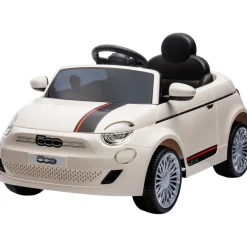 Wit Elektrische Fiat 500 Kinderauto|Eco Toys Online