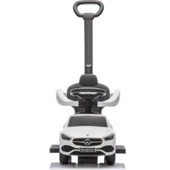 Wit Mercedes Benz Loopauto met Duwstang|Eco Toys Outlet