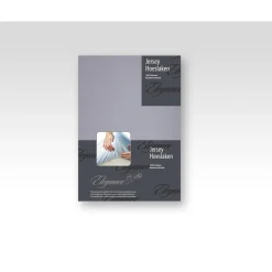 Elegance Hoeslaken Jersey Katoen Stretch 35cm Hoge Hoek - licht grijs 180x210/220cm< Slapen