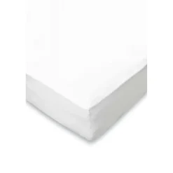 Elegance Hoeslaken Jersey Katoen Stretch 35cm Hoge Hoek - wit 90x210/220 - 100x200cm< Slapen