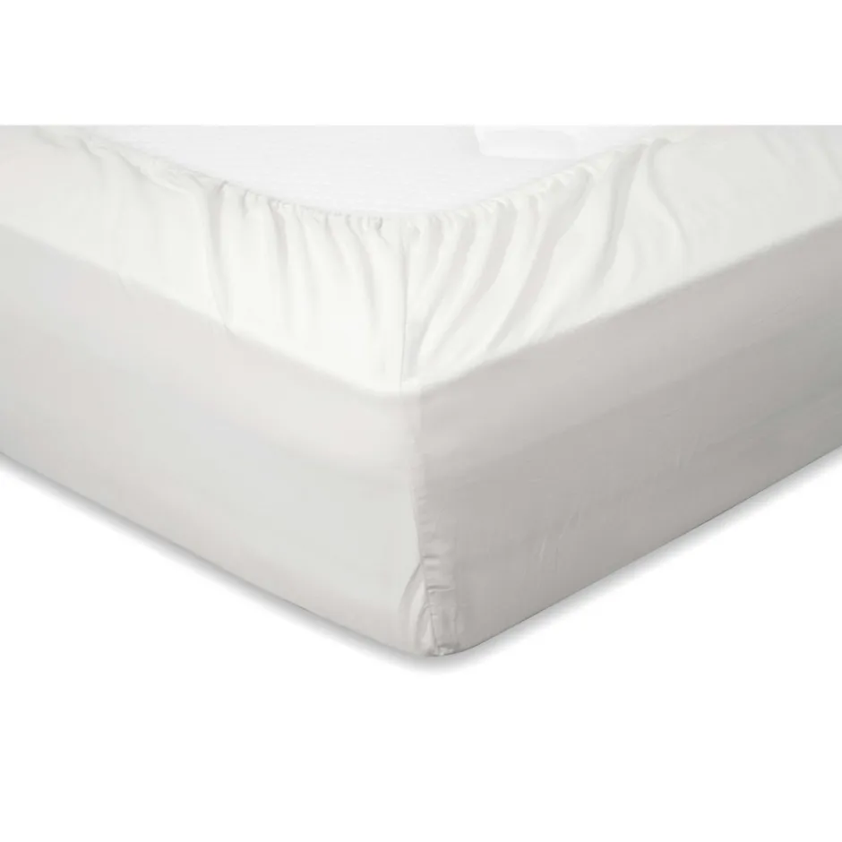 Hoeslaken Katoen Perkal 35cm Hoekhoogte - wit 160x220cm|Elegance Best