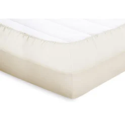 Splittopper Hoeslaken Perkal Katoen - ivoor 160x200cm|Elegance Hot
