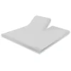 Elegance Splittopper Hoeslaken Perkal Katoen - licht grijs 180x210/220cm< Slapen