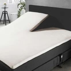 Elegance Splittopper Hoeslaken Jersey Katoen Stretch - ivoor 180x210/220cm< Slapen