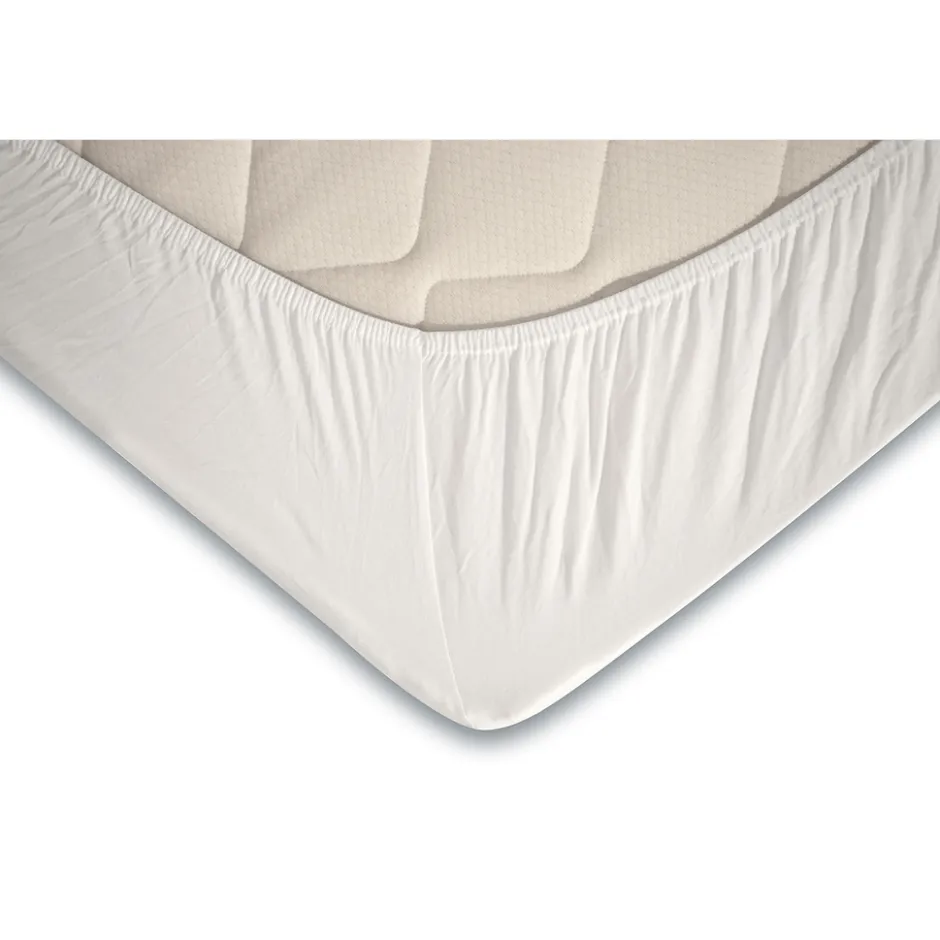 Elegance Topper Hoeslaken Jersey Katoen Stretch - wit 180x210/220cm< Slapen