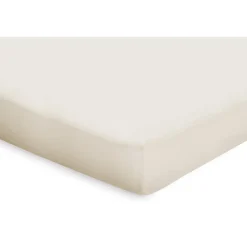 Topper Hoeslaken Katoen Perkal - ivoor 140x200cm|Elegance Online