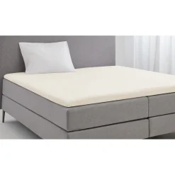 Topper Hoeslaken Katoen Perkal - ivoor 140x200cm|Elegance Online