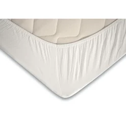 Topper Hoeslaken Jersey Katoen Stretch - wit 120/130/140x200cm|Elegance