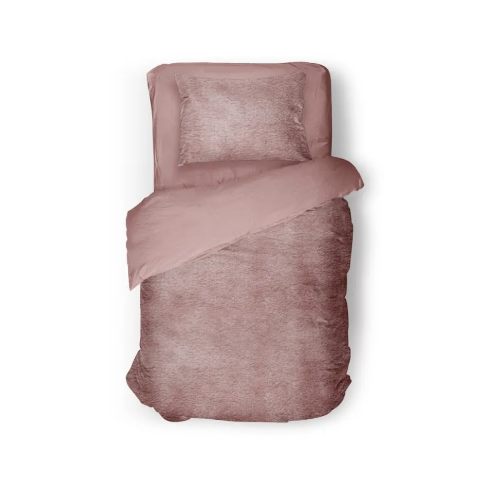 Eleganzzz Dekbedovertrek Flanel Fleece - old rose 140x200/220cm| Best