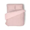 Eleganzzz Dekbedovertrek Teddy Rib Fleece - light pink 240x200/220cm| Outlet