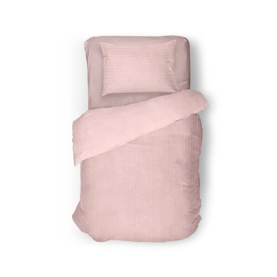 Eleganzzz Dekbedovertrek Teddy Rib Fleece - light pink 140x200/220cm| New