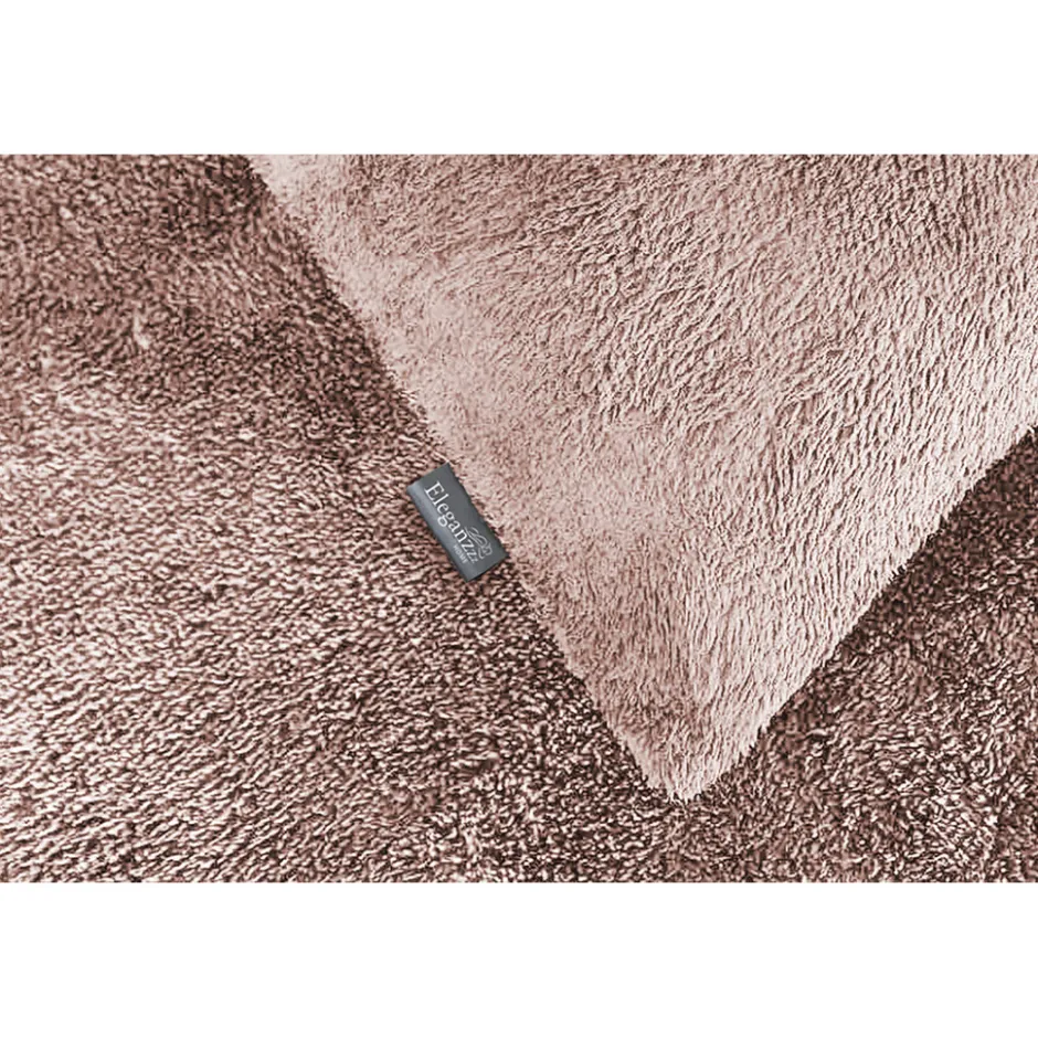 Eleganzzz Dekbedovertrek Teddy Pluche - light pink 140x200/220cm| Outlet