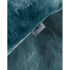 Eleganzzz Dekbedovertrek Flanel Fleece - steel blue 200x200/220cm< Slapen