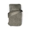 Eleganzzz Dekbedovertrek Jacquard Rabbit Fur - taupe grey 140x200/220cm| Discount