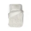 Eleganzzz Dekbedovertrek Bubble Pom Pom Rabbit Fur - off white 140x200/220cm| Outlet