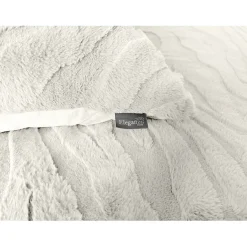 Eleganzzz Dekbedovertrek Bubble Pom Pom Rabbit Fur - off white 140x200/220cm| Outlet