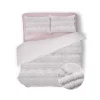 Eleganzzz Dekbedovertrek Jacquard Teddy Pluche - baby pink 200x200/220cm|