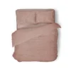 Eleganzzz Dekbedovertrek Teddy Pluche - light pink 200x200/220cm< Slapen