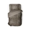 Eleganzzz Dekbedovertrek Flanel Fleece - taupe grey 140x200/220cm< Slapen