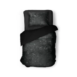 Eleganzzz Dekbedovertrek Crushed Velvet - black 140x200/220cm| Hot