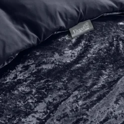 Eleganzzz Dekbedovertrek Crushed Velvet - royale blue 140x200/220cm< Slapen