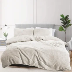 Eleganzzz Dekbedovertrek Teddy Pluche - off white 240x200/220cm| New